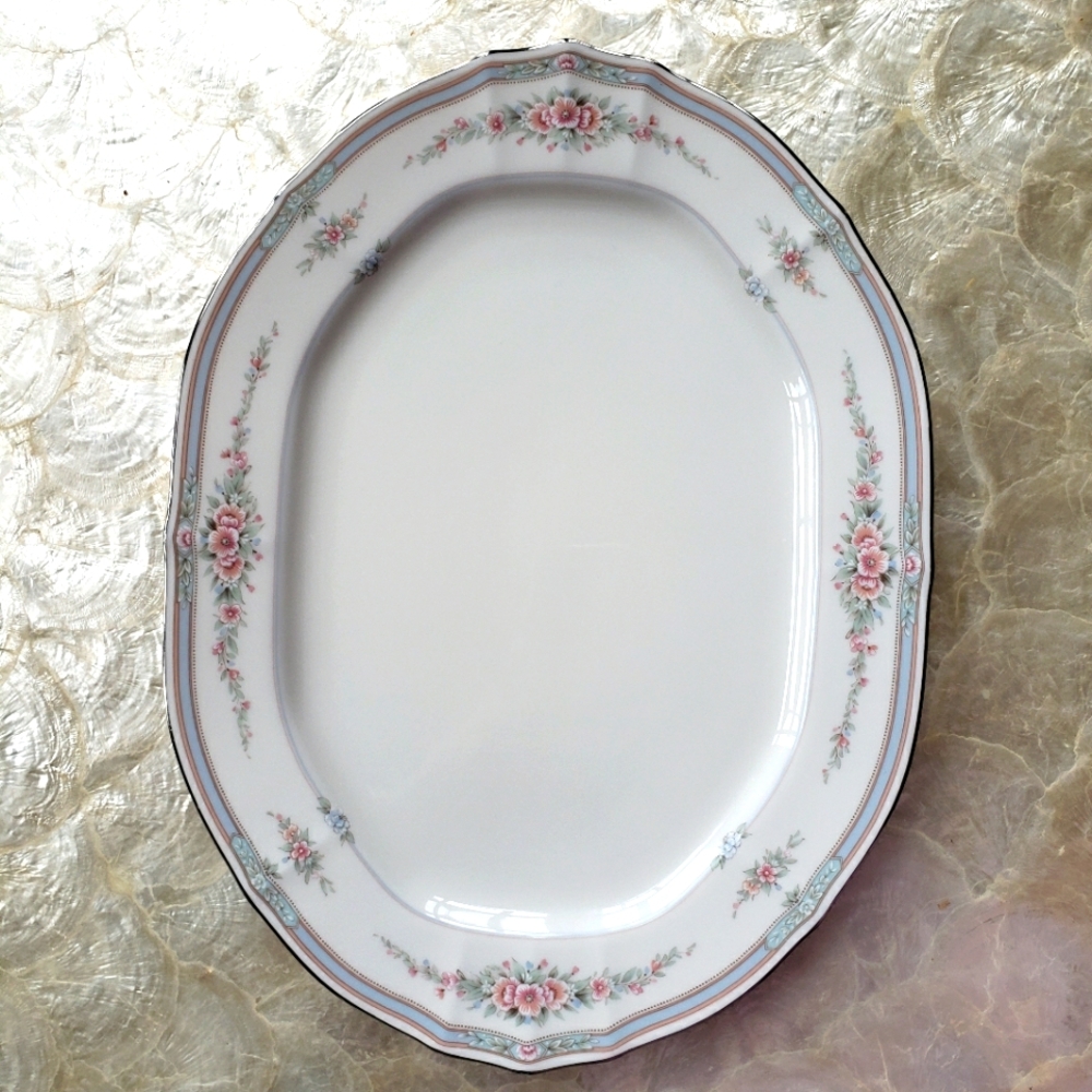 Noritake Rothschild pattern bone china platter.